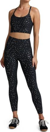 Beyond Yoga Softshine High Waisted Midi Legging In Black Gold Mini Moons