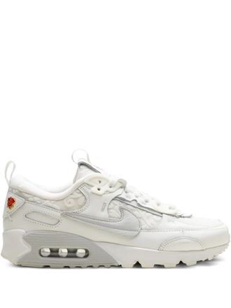 Nike Air Max 90 Futura Give Her Flowers sneakers - women - Fabric/Rubber/Calf Leather/Fabric - 8.5 - White