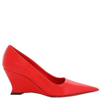 Ferragamo Ladies Red Viola Wedge-Heeled Pumps, Size 4.5 D