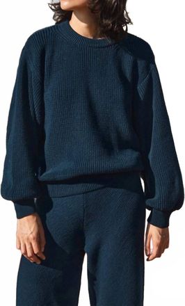 L'Envers Womens Clementine Sweater In Navy Blue