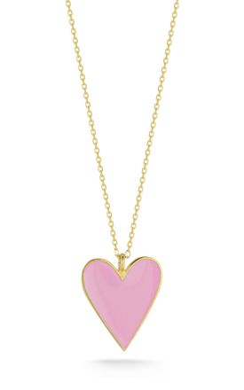 Glaze Jewelry Sterling Silver Enamel Heart Necklace
