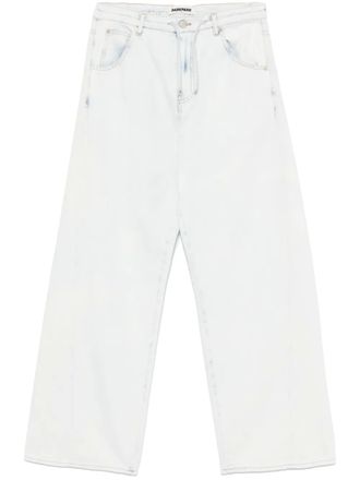 Darkpark paperbag-waist jeans - Blue