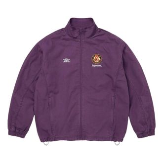 SUPREME x Umbro SS26 Cotton Ripstop Track Jacket Plum SUP-SS26-009-PLM