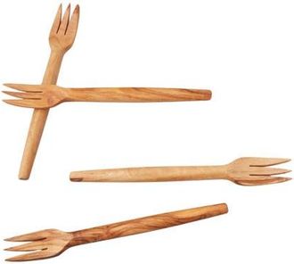 Be Home Olive Wood Cocktail Forks - Set of 4 at Nordstrom