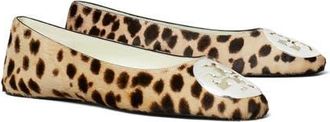 Tory Burch Reva Genuine Calf Hair Ballet Flat in Cheetah Spots at Nordstrom, Size 10