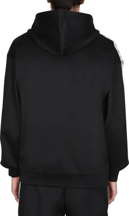 Moschino Logo-Embroidered Sweatshirt - Black