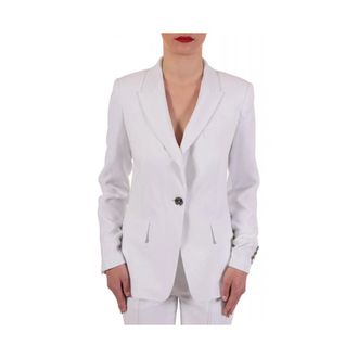 Michael Kors Dames, Jassen, Wit, Maat: 2XS Leer