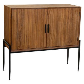 Wanderlust Deco Wanderlust Deco - Aparador De Madera Y Metal Marr&oacute;n 110x40x99h Cm