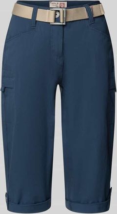 G.I.G.A. DX Bermudas mit Pattentaschen und Saum mit fixiertem Aufschlag in Dunkelblau, Gr&ouml;&szlig;e 40