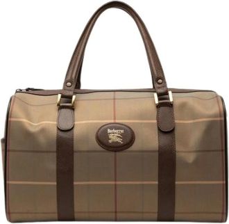 Burberry Pre-owned Weekend Bags, female, Brown, Size: ONE SIZE Pre-owned Boston Bag