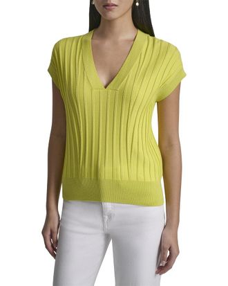 DKNY Dkny Rib V-Neck Sweater