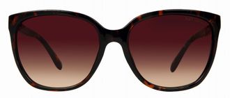 Suzy Levian Womens Brown Tortoise Gold Accent Sunglasses