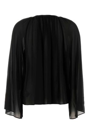 Michael Kors Womens Black Georgette Blouse Exterior: Polyester Maglie