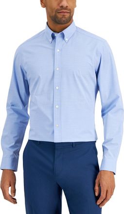 Club Room Mens Slim Fit Collar Button-Down Shirt