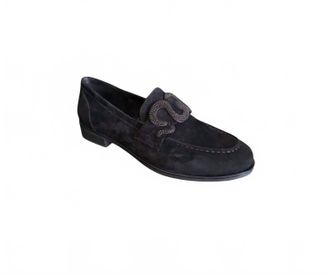 Vaneli Womens Kesar Loafer In Black Suede
