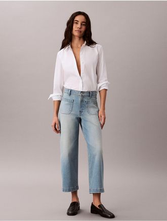 Calvin Klein Jeans Calvin Klein Womens Marcy Denim Pants - Blue - 24