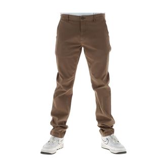 Lyle & Scott Straight Broeken - Heren - Broeken - Bruin - Maat: W36 Katoen
