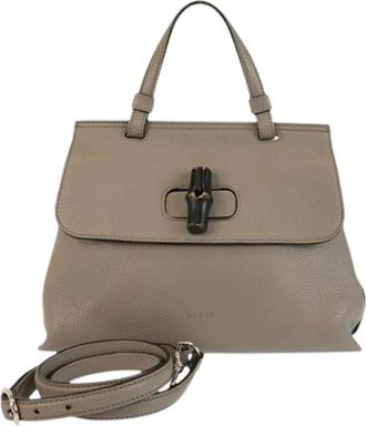 Gucci Pre-owned Handbags, female, Gray, Size: ONE SIZE Pre-owned Vintage Handbag