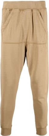 Dsquared2 tapered cotton track pants - men - Cotton - L - Neutrals