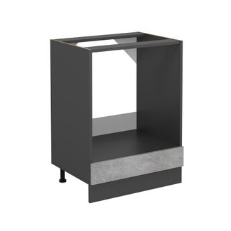 Vicco Armario Para Horno Empotrado R-line, Hormig&oacute;n, 60 Cm Sin Encimera
