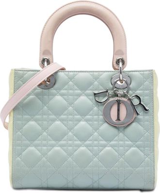 Dior Pre-owned Dior Medium Tricolor Lambskin Cannage Lady Dior Ladies CX9988Y63917M5AF