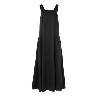 Manila Grace Longuette Jurk - Dames - Maxi kleedjes - Zwart - S - Kleedjes