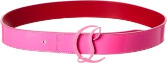 Christian Louboutin Cl Logo Leather Belt