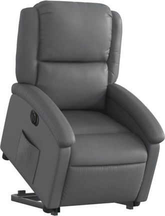 vidaXL Vidaxl - Sill&oacute;n Reclinable Elevable El&eacute;ctrico De Cuero Sint&eacute;tico Gris