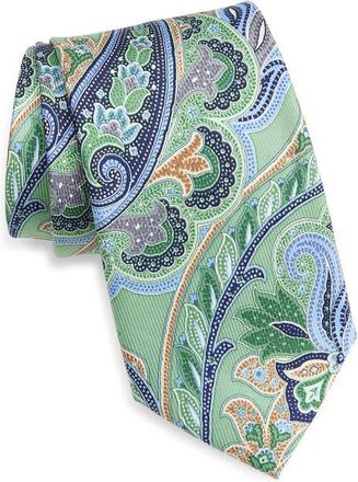 Nordstrom Paisley Jacquard Silk Tie in Green at Nordstrom