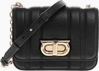 Ferragamo Borsa a Tracolla in Pelle Trapuntata con Catena Salvatore Ferragamo