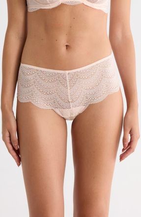 Simone Pérèle Karma Lace Boyshorts in Petal Powder at Nordstrom, Size Small