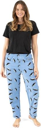 Leveret Womens Fleece Printed Holiday Pajama Pants in Penguin at Nordstrom, Size X-Small