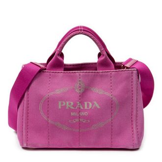 Prada Small Canapa Tote Schoudertas