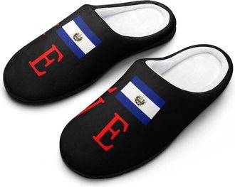 Generic ElSalvador Lover Funny Womens Cotton Slippers Shoes Novelty Soft Non-Slip Sole Home Shoe