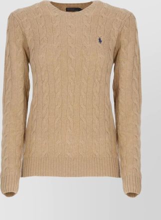Ralph Lauren cable-knit wool cashmere crew-neck long-sleeve jumper