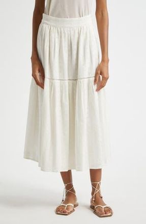 Mille Betty Embroidered Maxi Skirt in Ivory Eyelet at Nordstrom Rack, Size X-Large