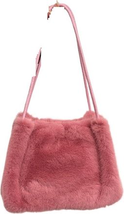 Generic Womens Plush Bags Plush Bag Crossbody Fashion N Edition Casual Shoulder Tote Single(Pink)