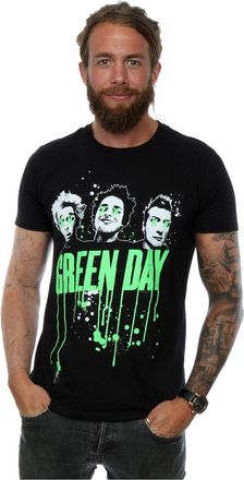 Iron Maiden Green Day Mens Band Drip T-Shirt XX-Large Black
