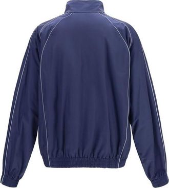 Balenciaga Mens Blue Cotton Shell Jacket Clothing