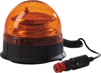 Now Now - Baliza Giratoria Amarilla Con Base Magn&eacute;tica Y Ventosa