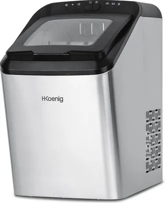 H.Koenig Hkoenig - Kbp40 M&aacute;quina De Hacer Hielo, Potencia 145 W, Diaria 15 Kg, Ciclo Producci&oacute;n 9 Mins, 2 Tama&ntilde;os Cubitos, Capacidad Bandeja 2,8 L, Indicador N