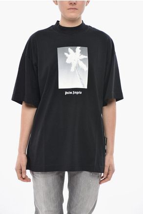 Palm Angels Loose Fit T-Shirt SOLARIZED With Front Print size Xxs