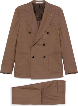 Tagliatore Completo due pezzi in lana - Marrone