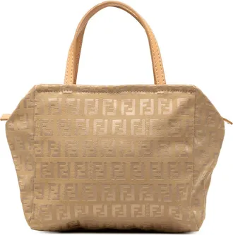 Fendi Pre-owned Fendi Mini Zucchino Canvas Handbag Ladies GSZQET3D8HJU73AS