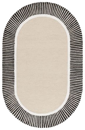 Safavieh Alfombra lana/viscosa beige/negro 122 x 183 cm