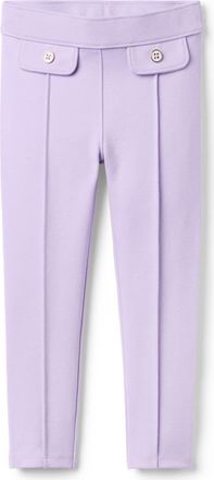 Janie and Jack Seamed Button Ponte Pant in Purple at Nordstrom, Size 18-24M