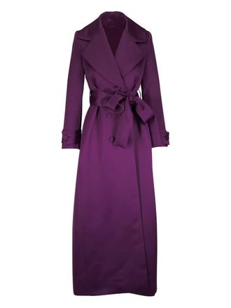 Carolina Herrera Satijnen trenchcoat - Paars