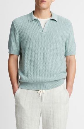 Vince Johnny Collar Sweater in Ceramic Blue at Nordstrom Rack, Size Xx-Large