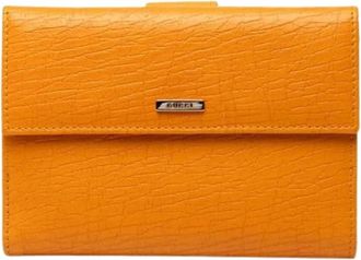 Gucci Pre-owned Bi-fold Portemonnee - Dames - Vintage Accessoires - Oranje - ONE Size - Leer - Vintage