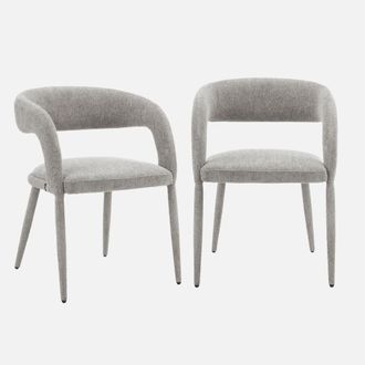 Sweeek Sill&oacute;n Contempor&aacute;neo De Tela, Set De 2